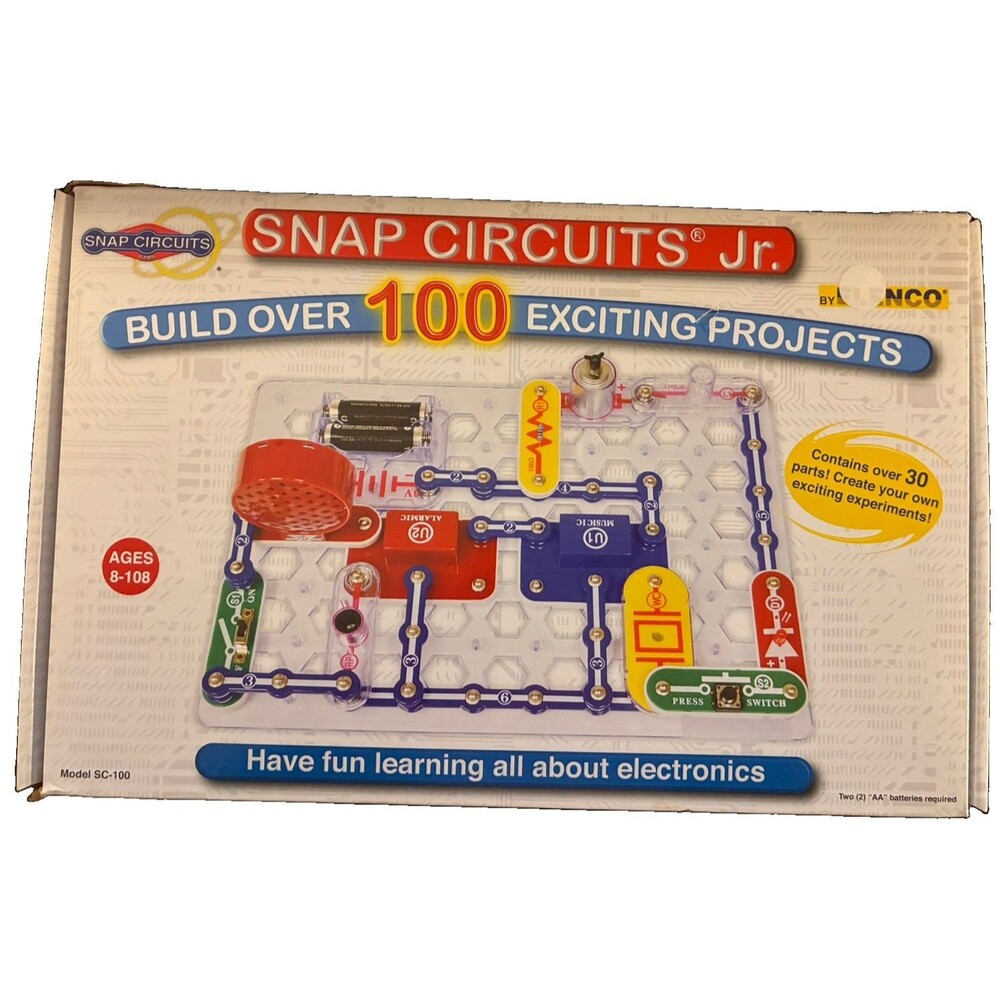 Elenco Snap Circuits Jr. SC-100 Electronics Discovery Kit STEM Tech education